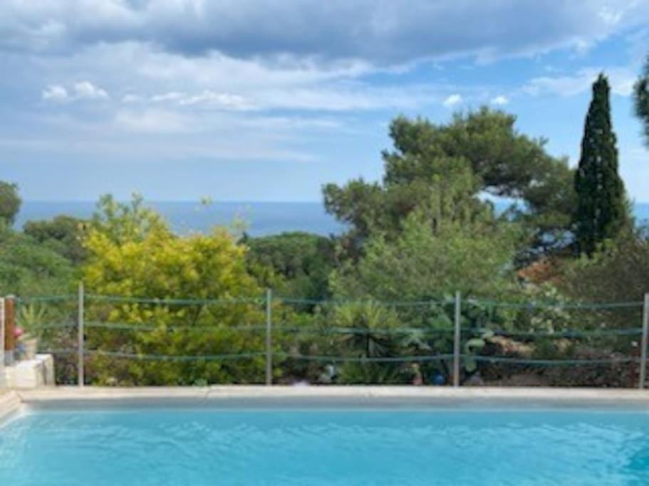 Haut De Villa Au Mont St Clair Vue Exceptionnelle Mer Et Foret Terrasses, Piscine, Petanque, Solarium Prives Sète Exteriör bild