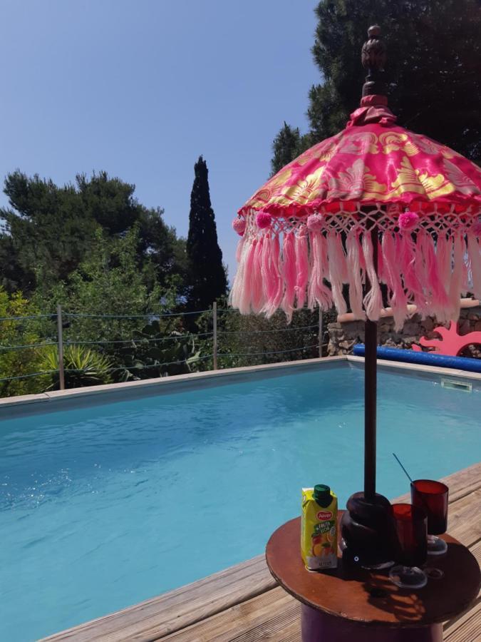 Haut De Villa Au Mont St Clair Vue Exceptionnelle Mer Et Foret Terrasses, Piscine, Petanque, Solarium Prives Sète Exteriör bild
